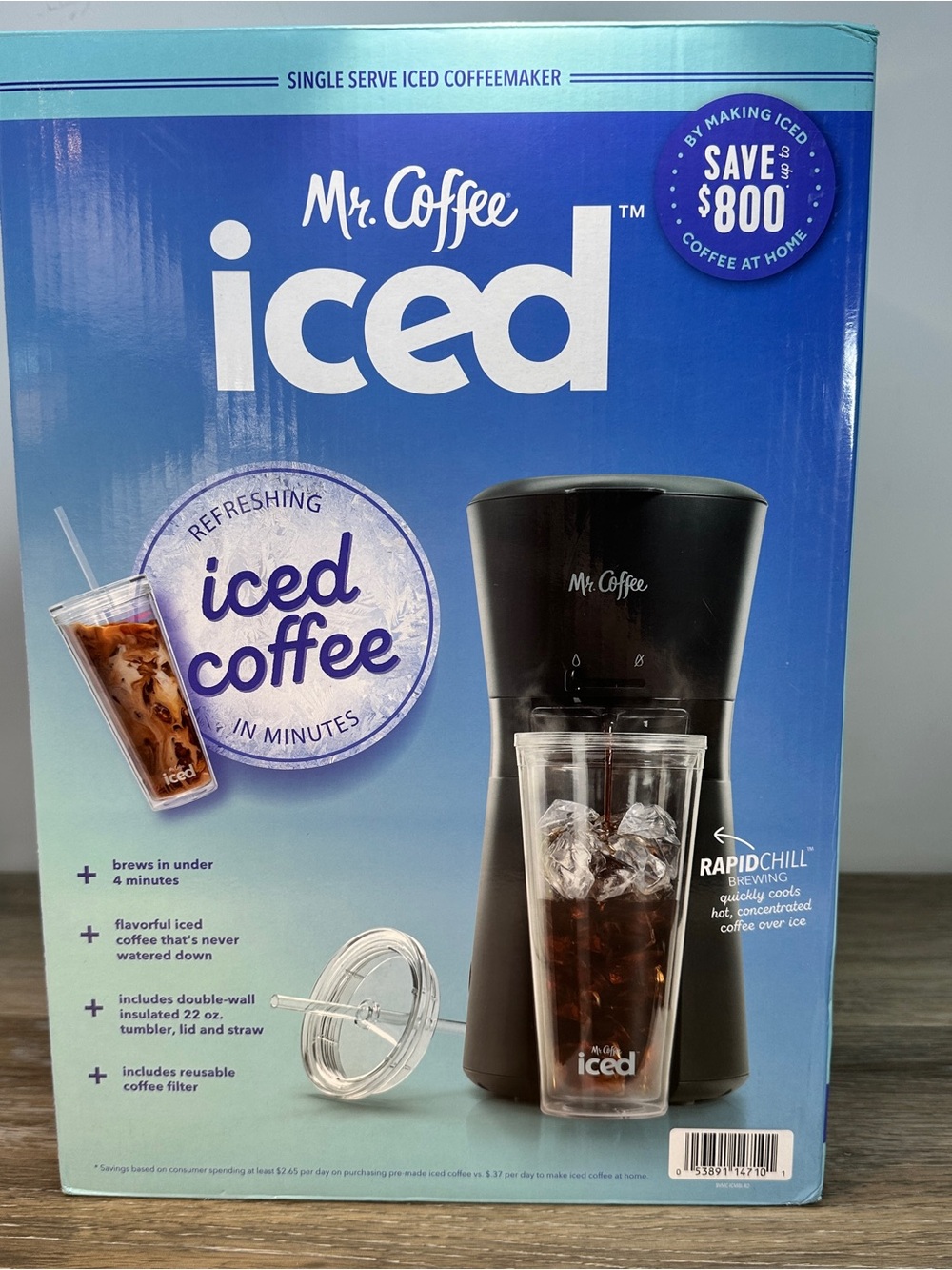 Mr. Coffee Single Serve Iced CoffeeMaker New Open Box